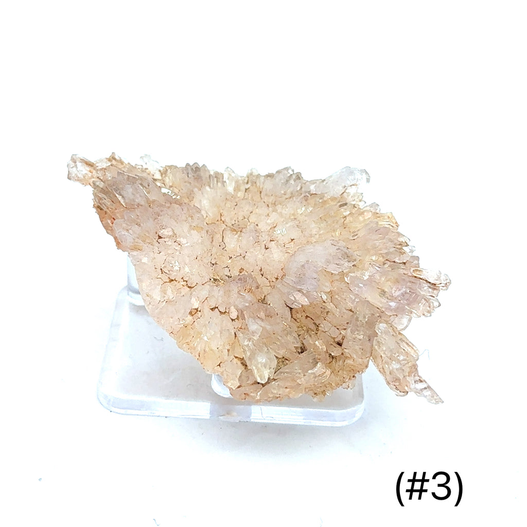 Quartz Raw Gemstone Collector’s Piece #3 on white front overview