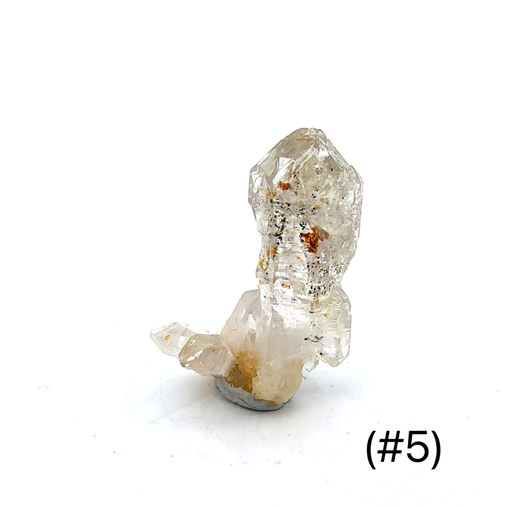 Quartz Raw Gemstone Collector’s Piece #5 on white front overview