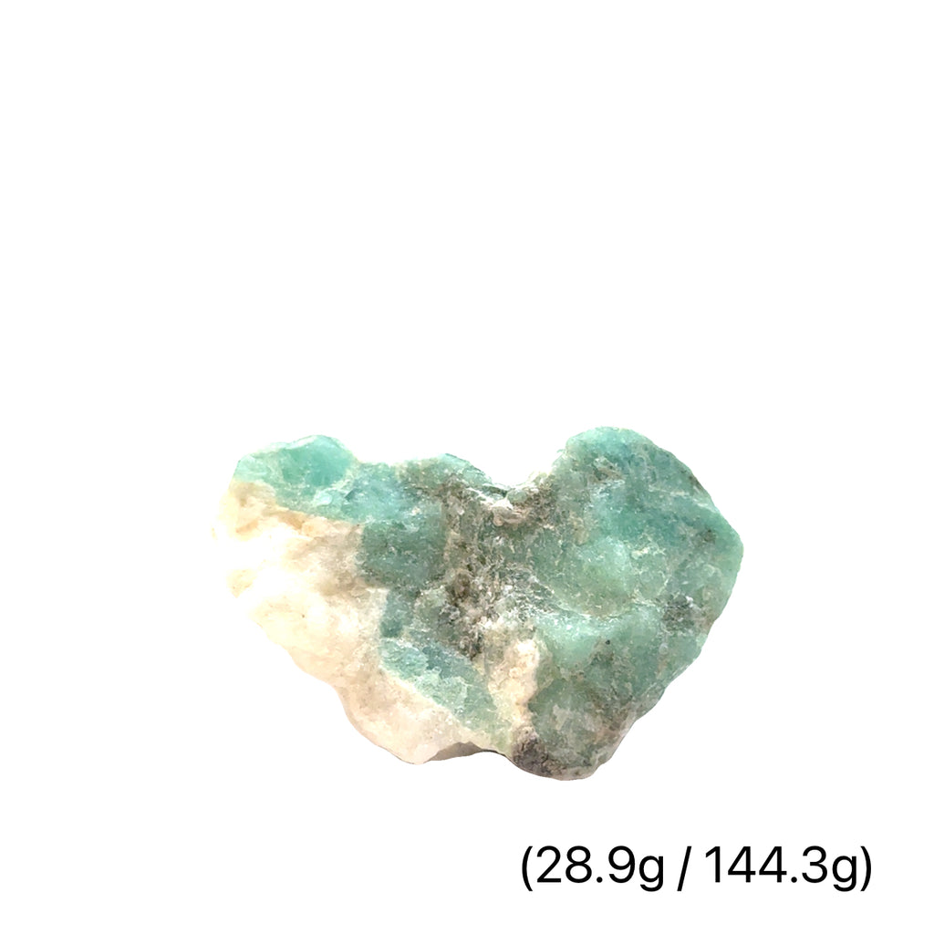 Raw Grade‑A Emerald Gemstone on white 28.9g/144.3ct  overview