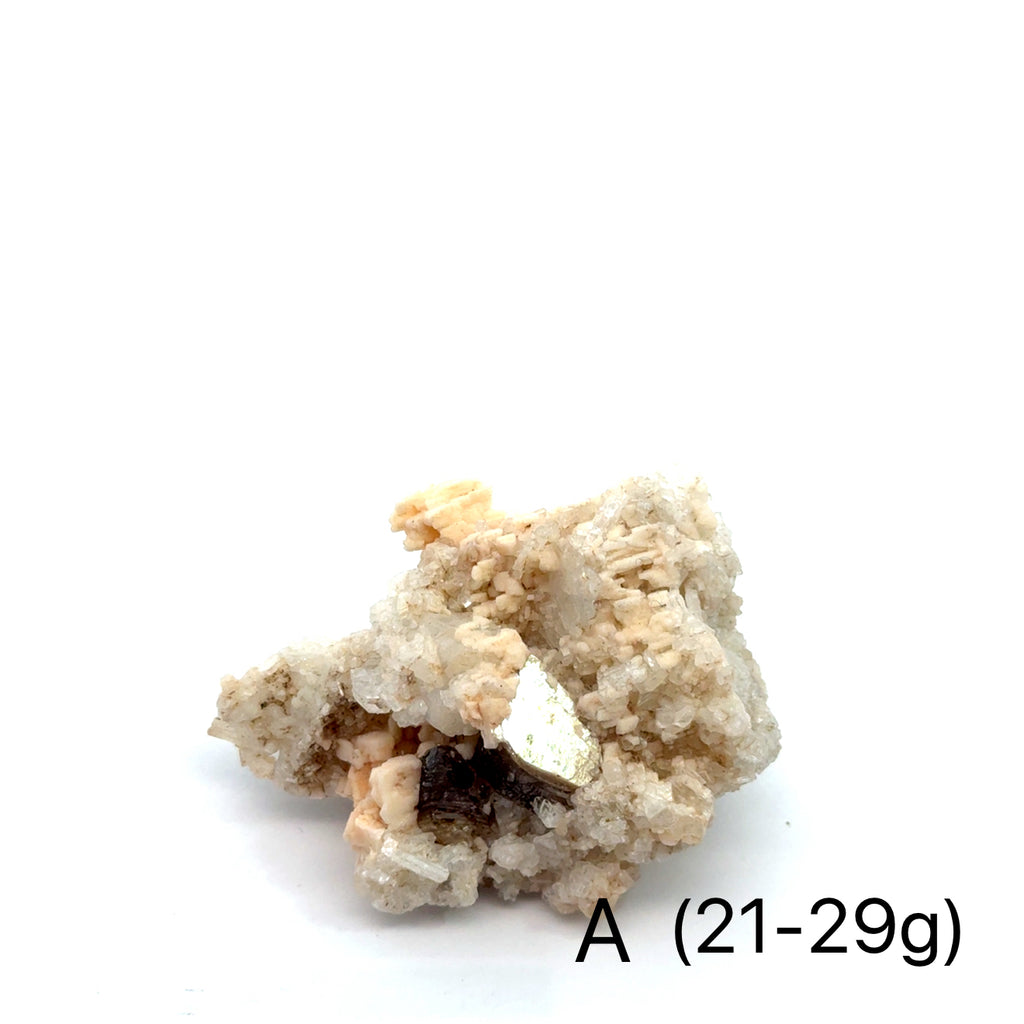 Raw Herderite Gemstone A 21-29g front