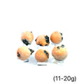 Raw Thomsonite Gemstone 11-20g grouping on white front view