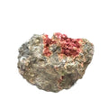 Roselite Raw Gemstone from Morocco B on white overview