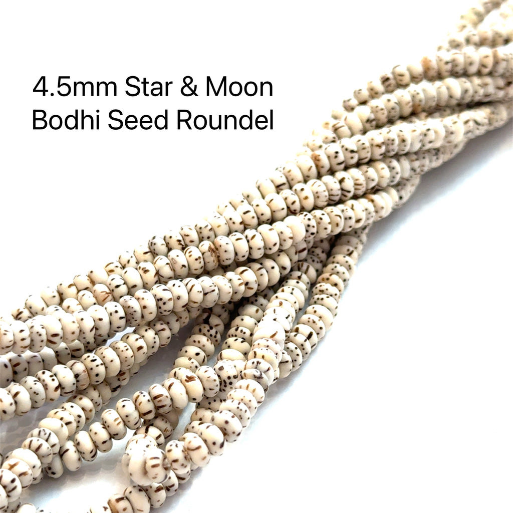 Star & Moon Bodhi Seed Strand on white center overview 