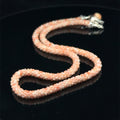 Sunstone Crocheted Gemstone Necklace front