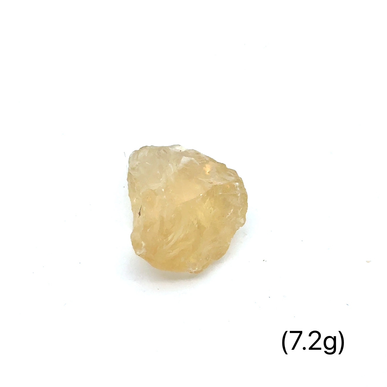 Sunstone Raw Gemstone from Oregon grouping (7.2g)  on white front view