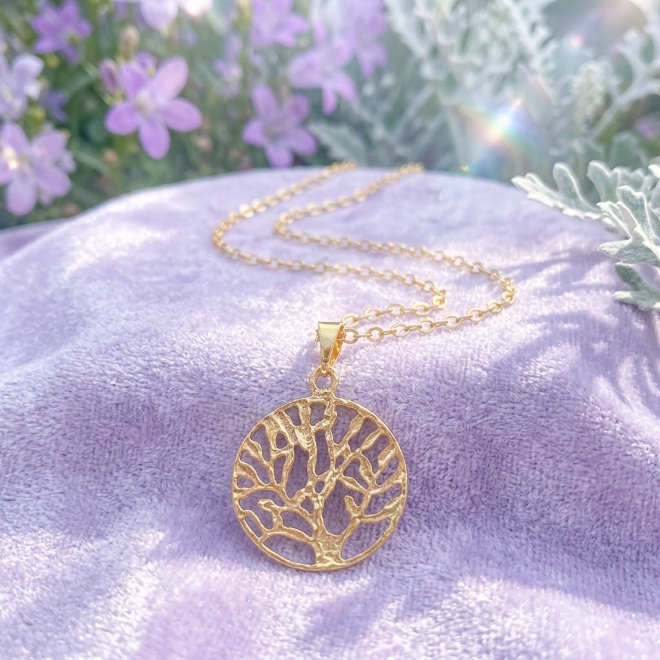 Tree of Life Pendant Necklace – 18K Gold-Filled
