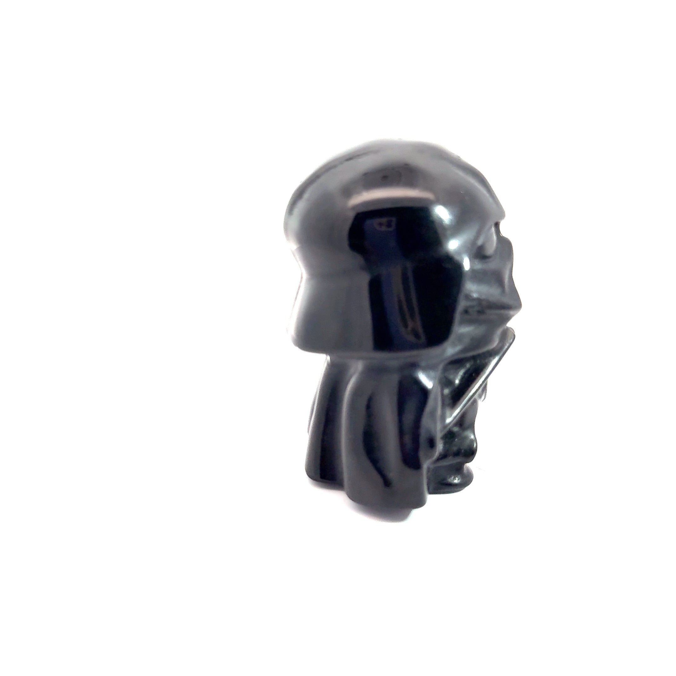 Gemstone Star Wars Figures, Black Obsidian & Green Aventurine