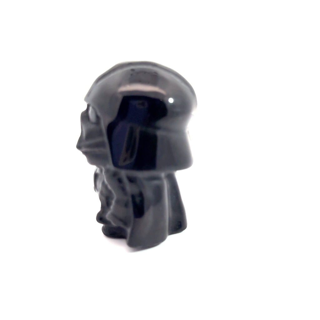 Gemstone Star Wars Figures, Black Obsidian & Green Aventurine