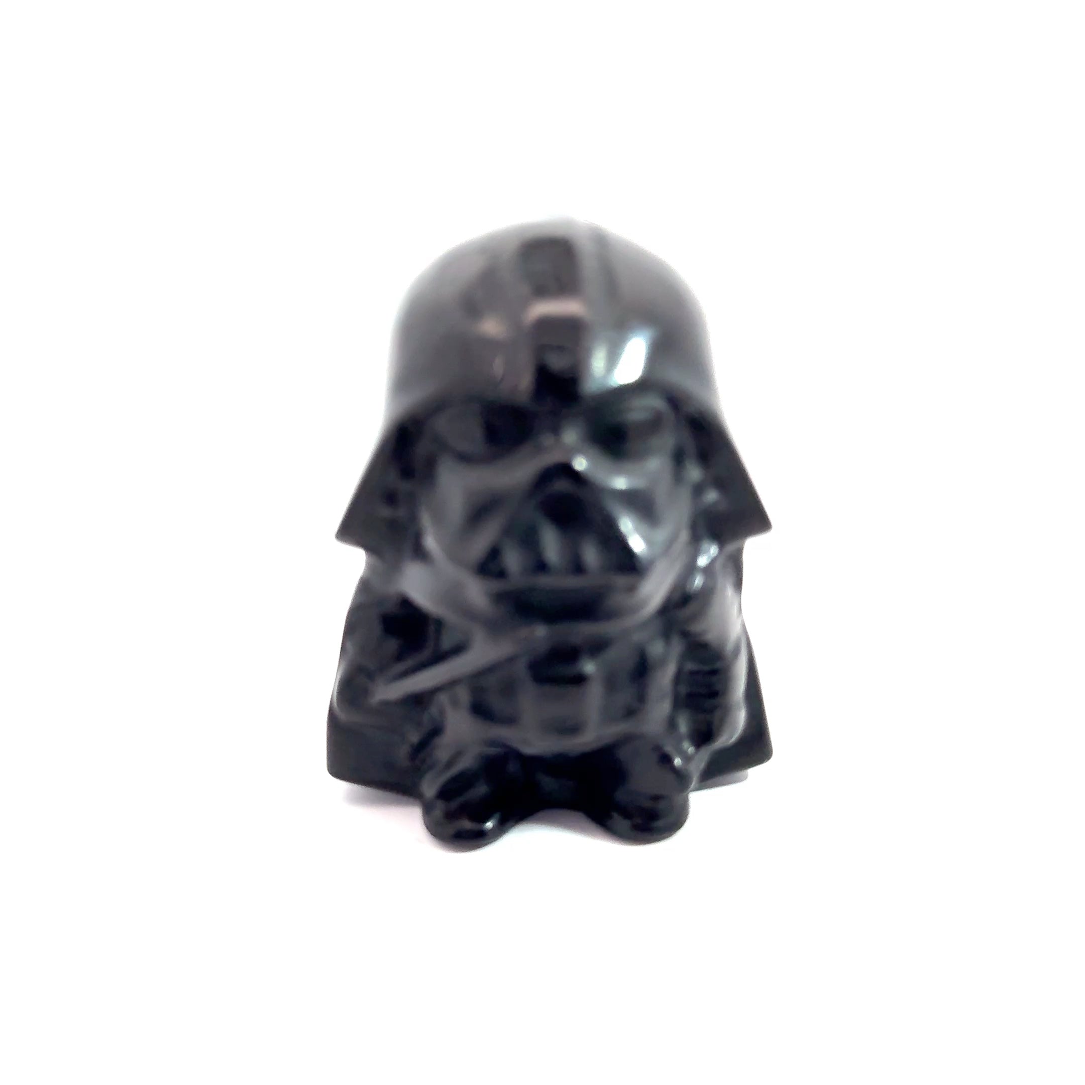 Gemstone Star Wars Figures, Black Obsidian & Green Aventurine