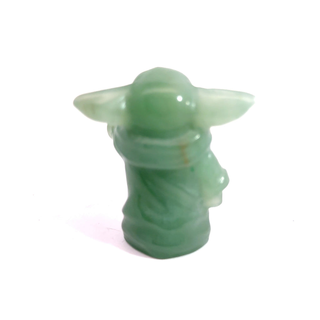 Gemstone Star Wars Figures, Black Obsidian & Green Aventurine
