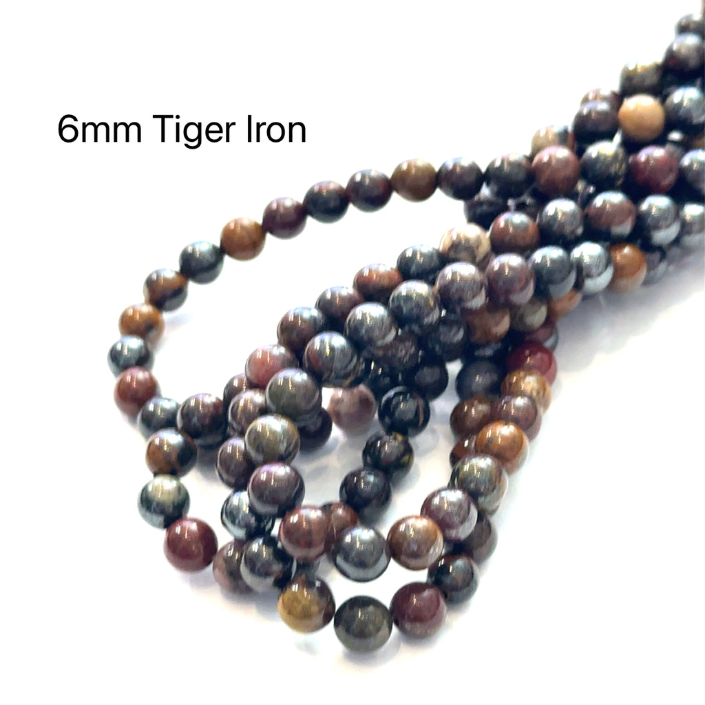 Tiger Iron gemstone strands (Australia), Jewelry Supplies