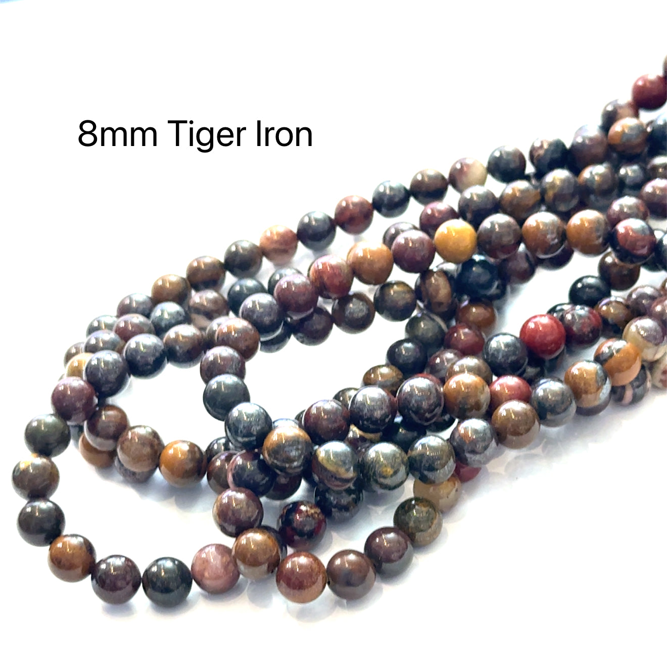 Tiger Iron gemstone strands (Australia), Jewelry Supplies