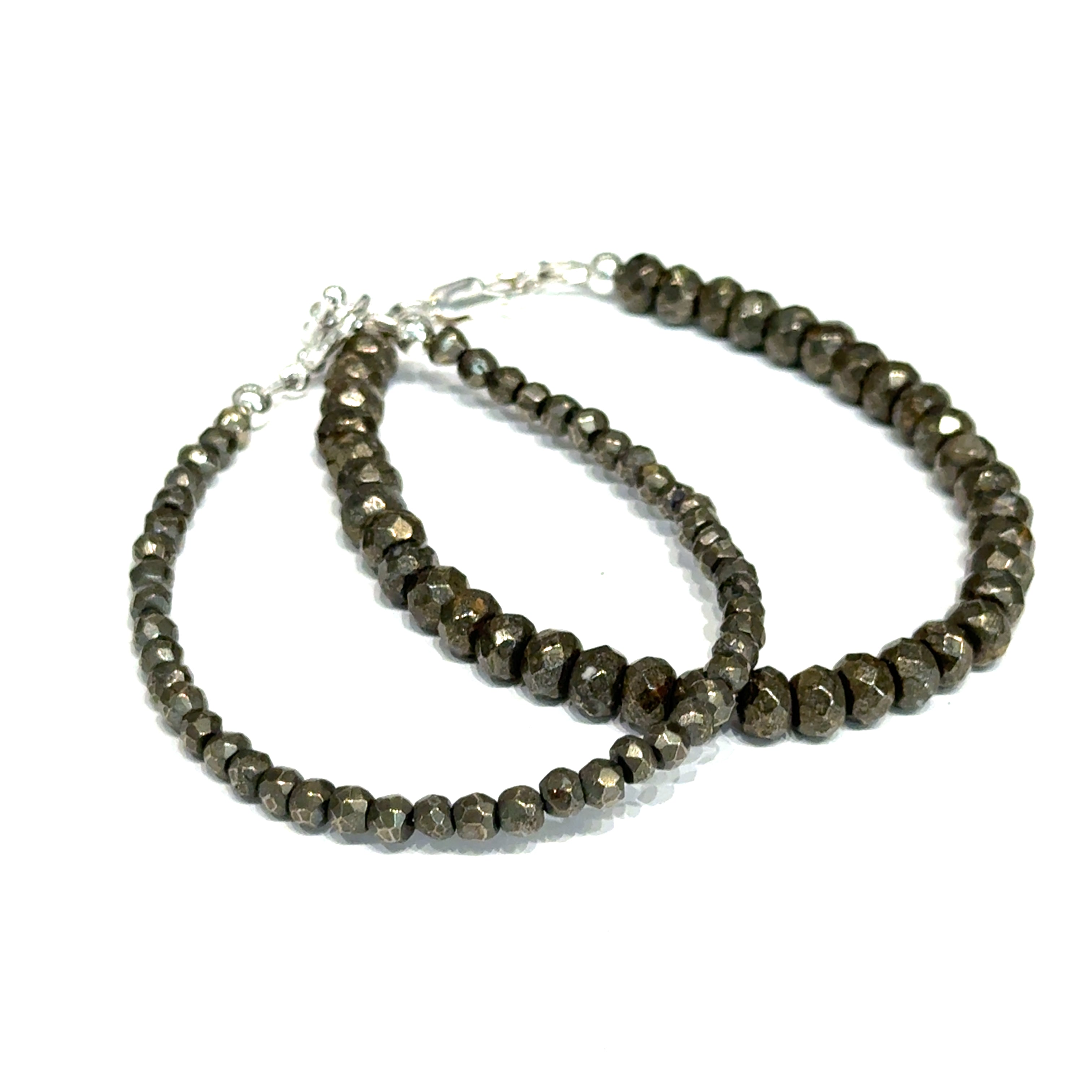 Pyrite gemstone bracelet, beaded  gemstone bracelet, jewelry