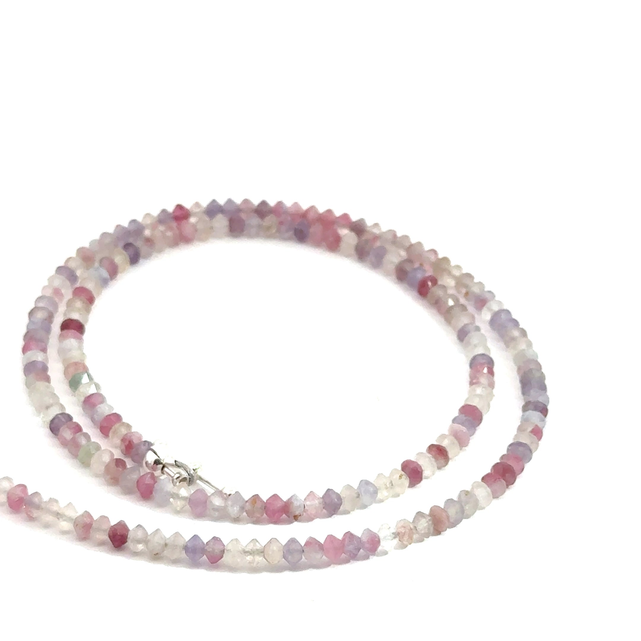 Pink Tourmaline Gemstone necklace, jewelry