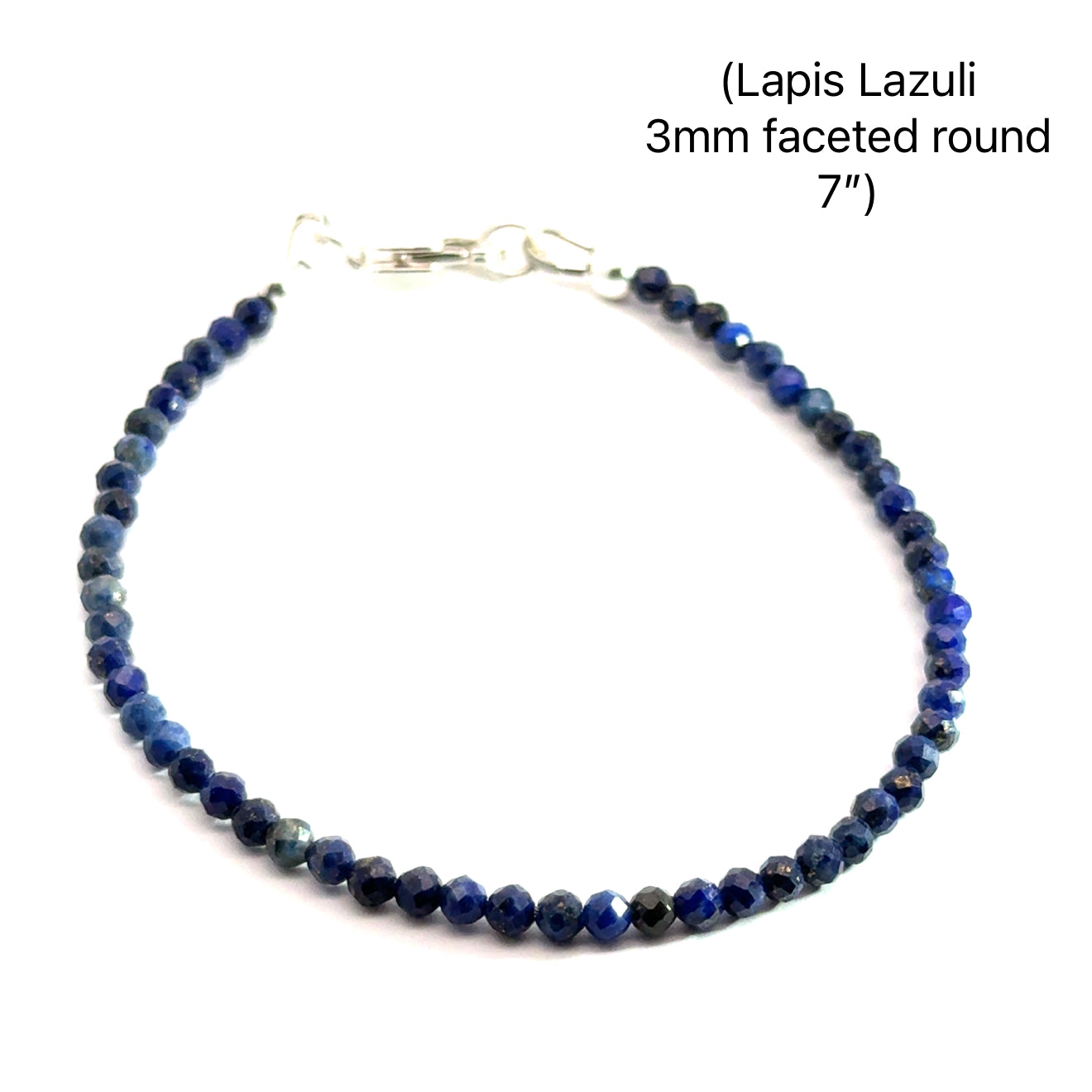 Lapis Lazuli Gemstone Beaded Bracelet