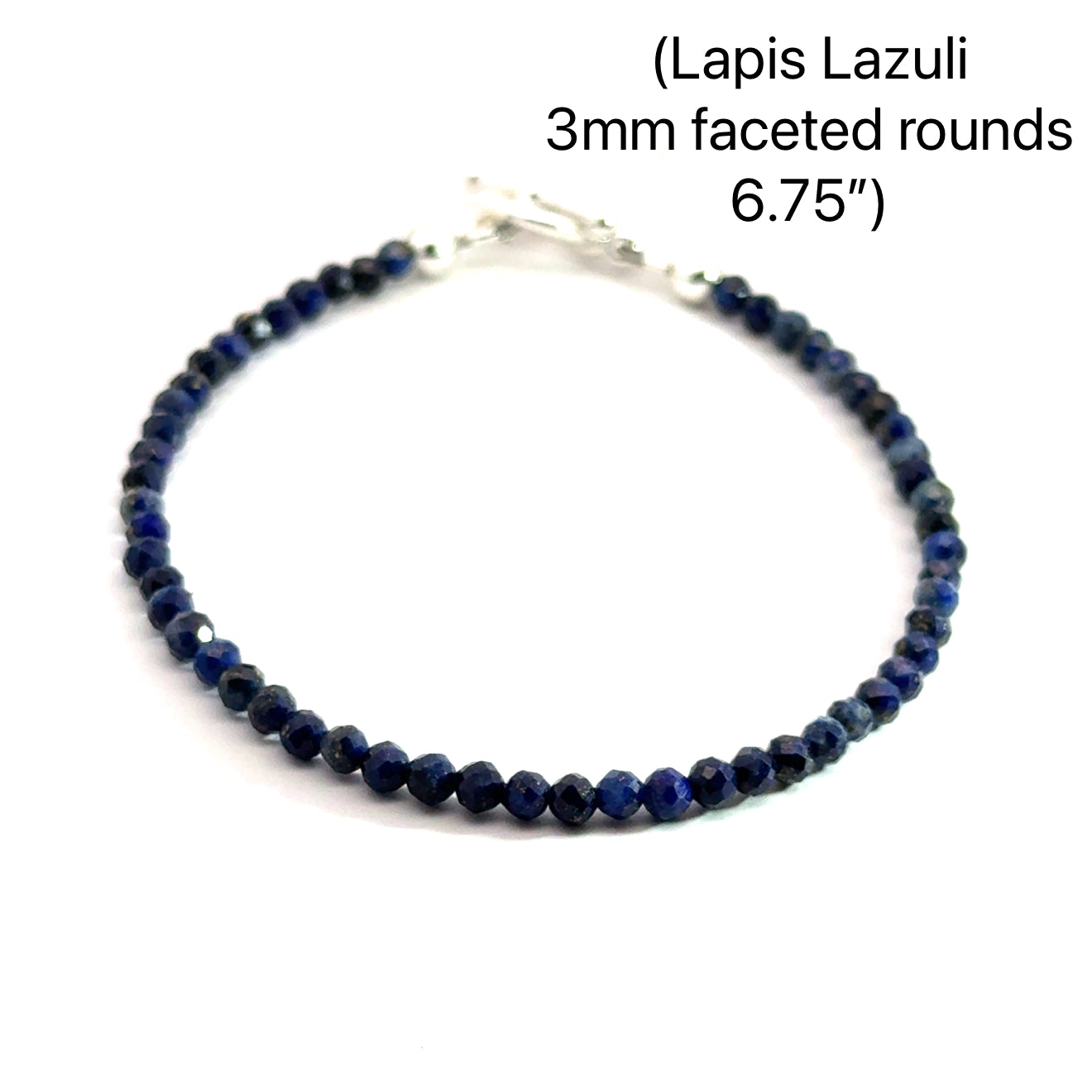 Lapis Lazuli Gemstone Beaded Bracelet