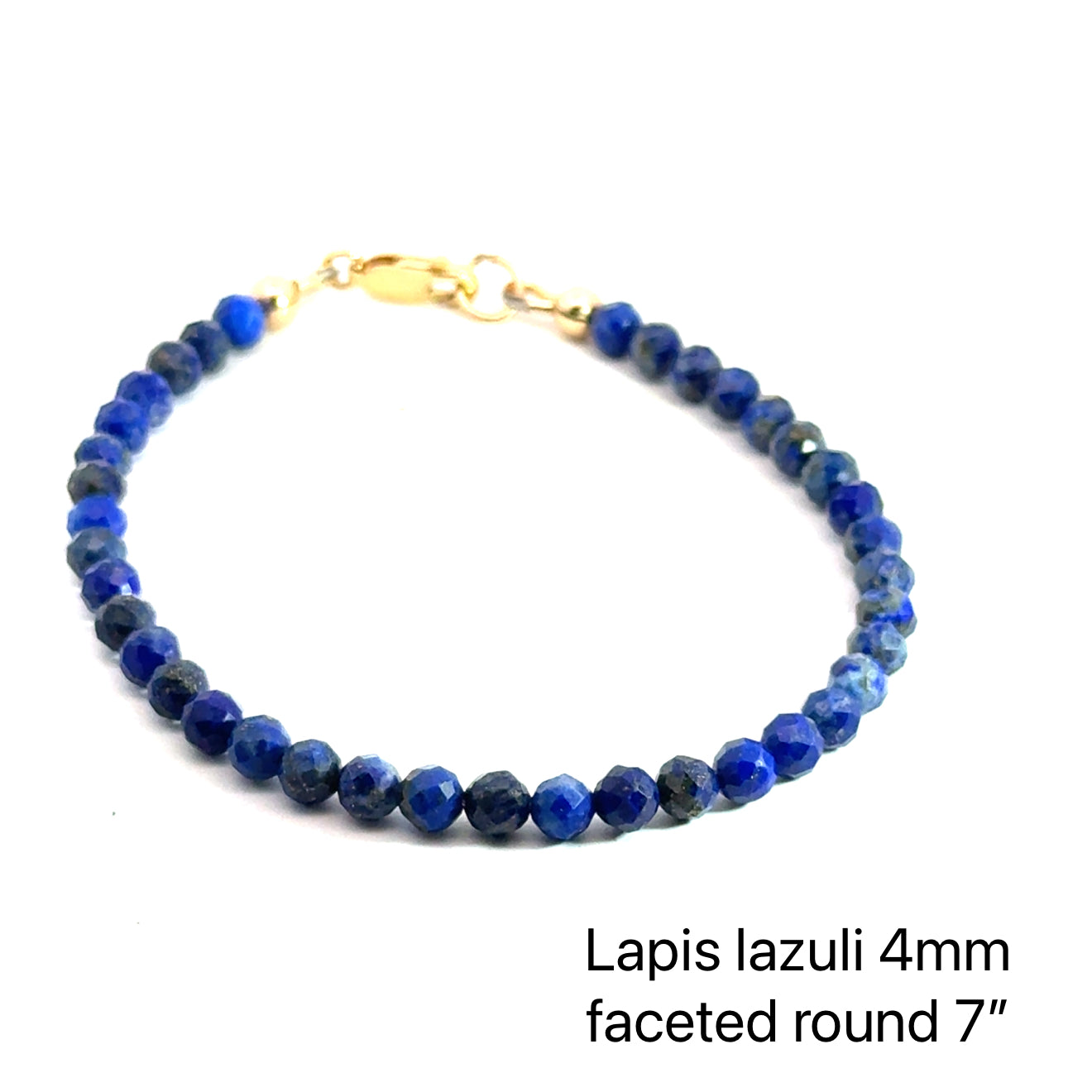 Lapis Lazuli Gemstone Beaded Bracelet