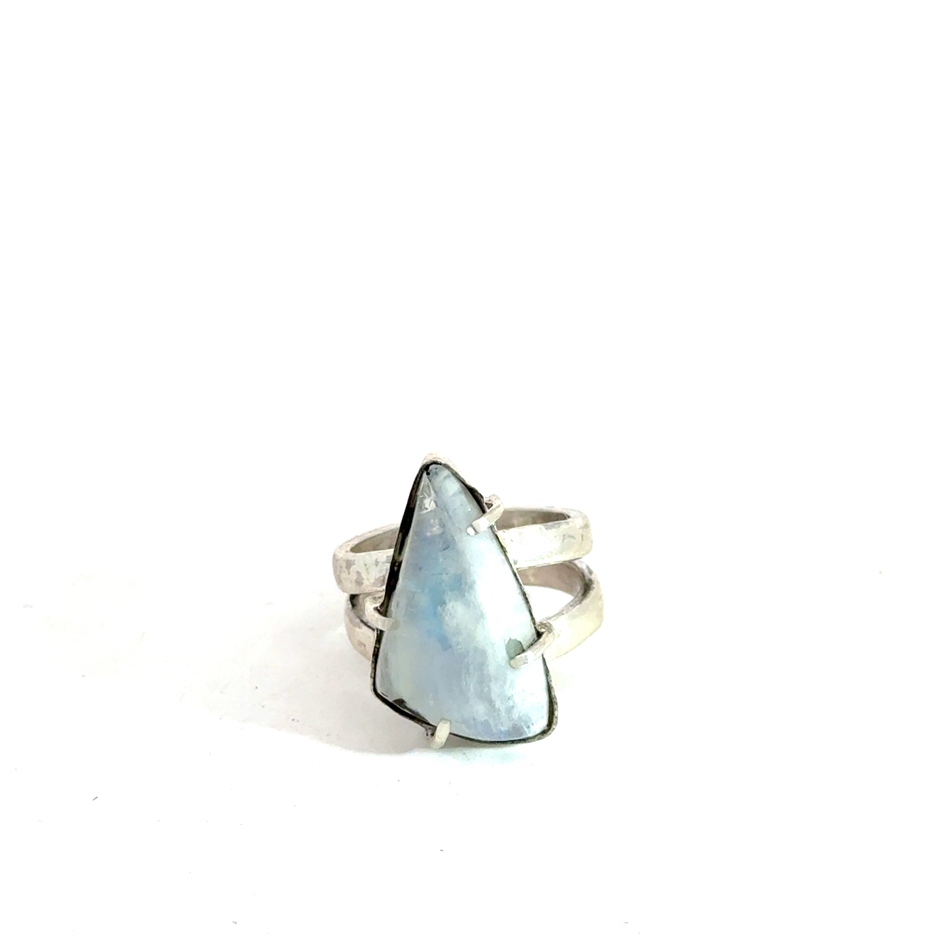 Rainbow Moonstone gemstone ring, jewelry, ring size 7