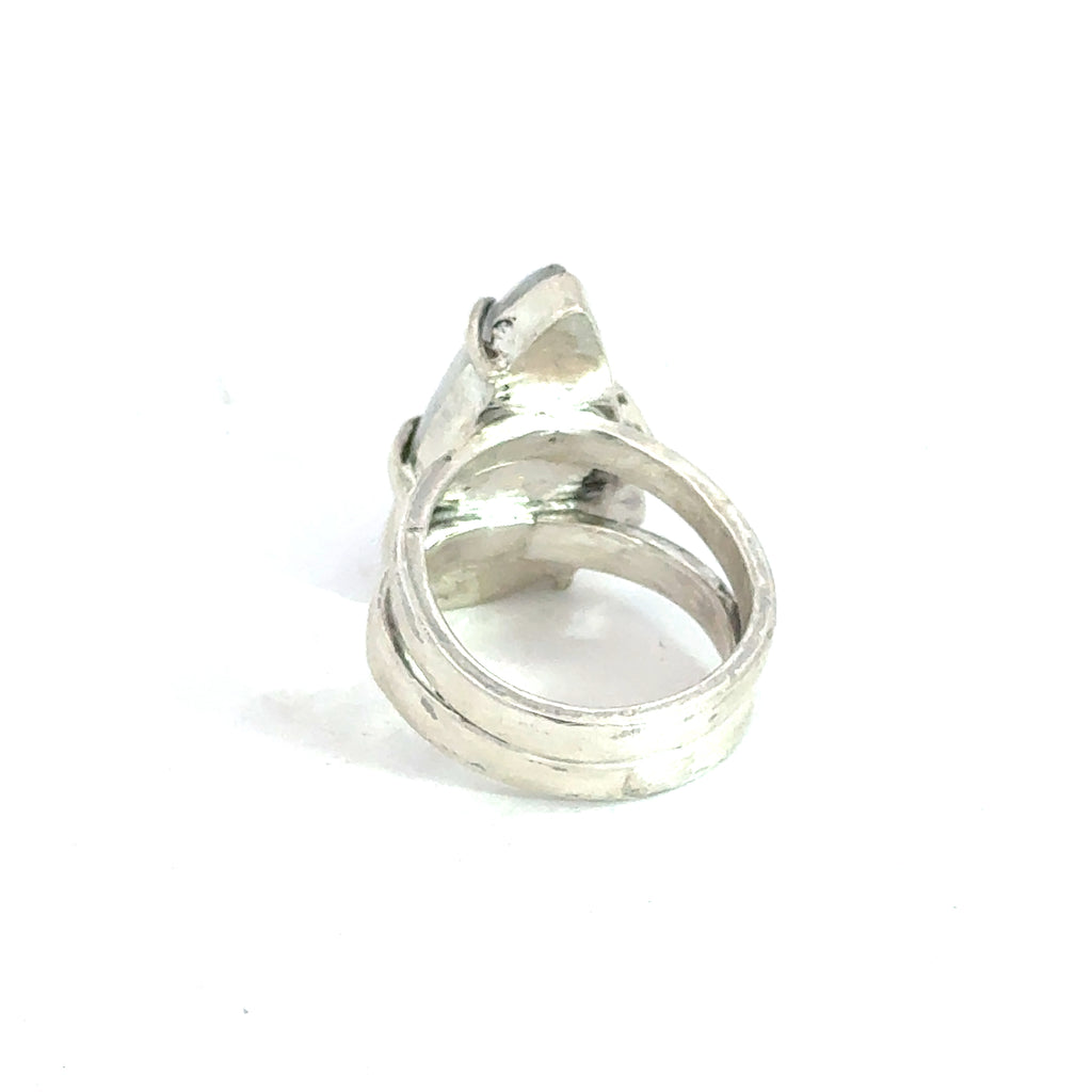 Rainbow Moonstone gemstone ring, jewelry, ring size 7