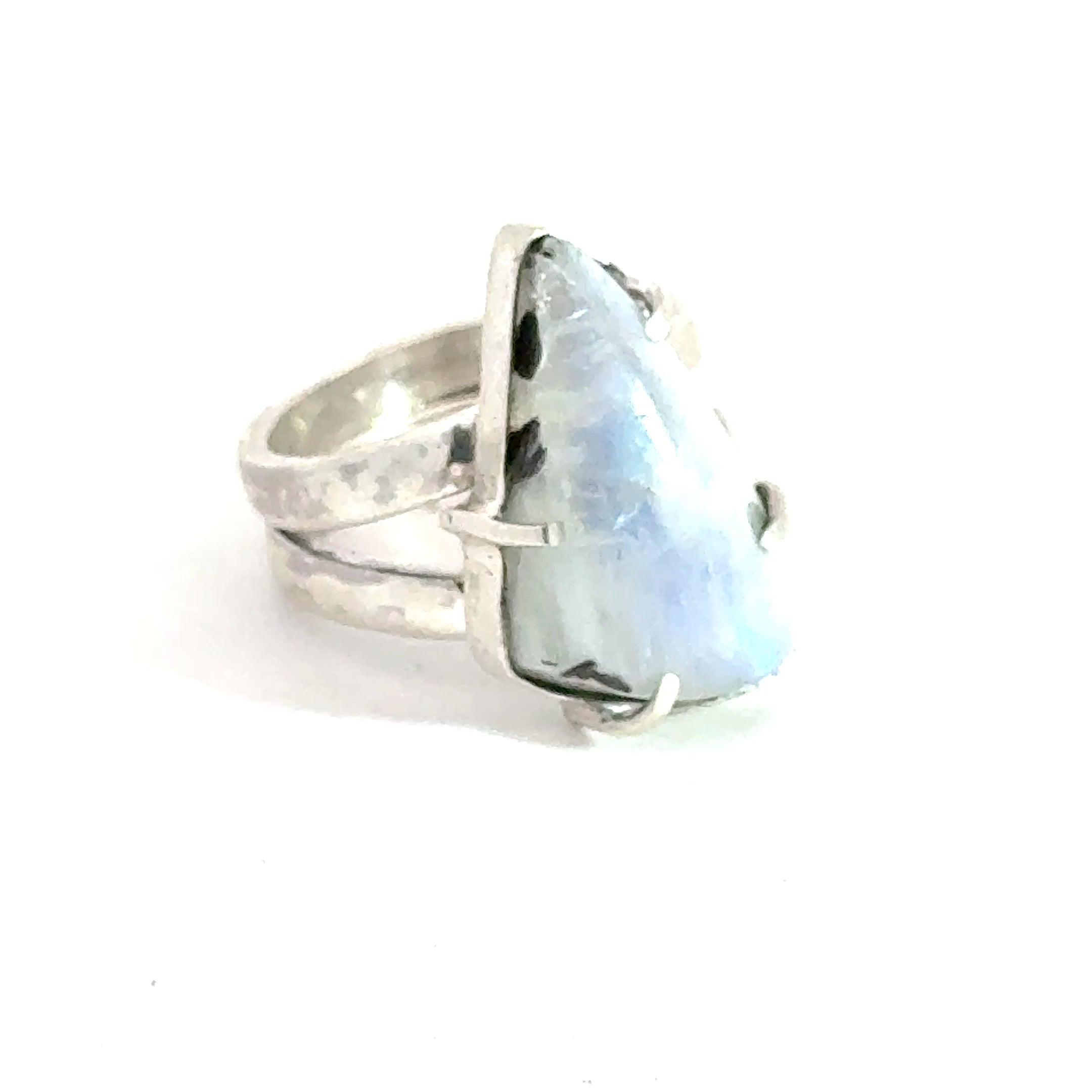 Rainbow Moonstone gemstone ring, jewelry, ring size 7