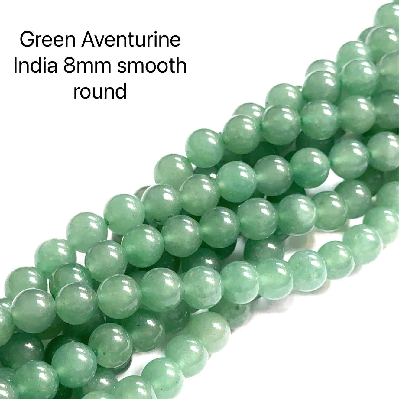 Green Aventurine gemstone strands, jewelry supplies
