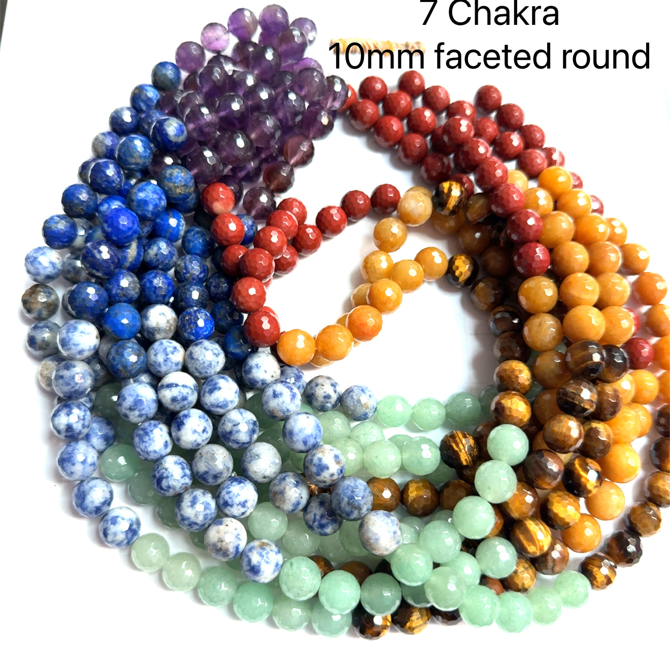 7 Chakra Gemstone gemstone strands, jewelry supplies