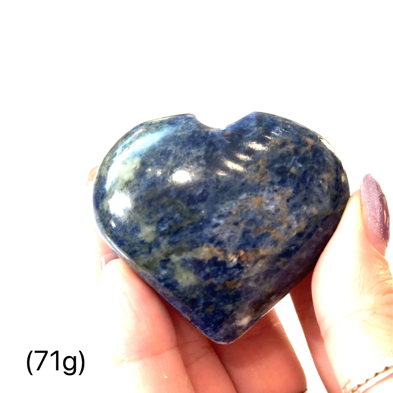 Sodalite  gemstone Hearts