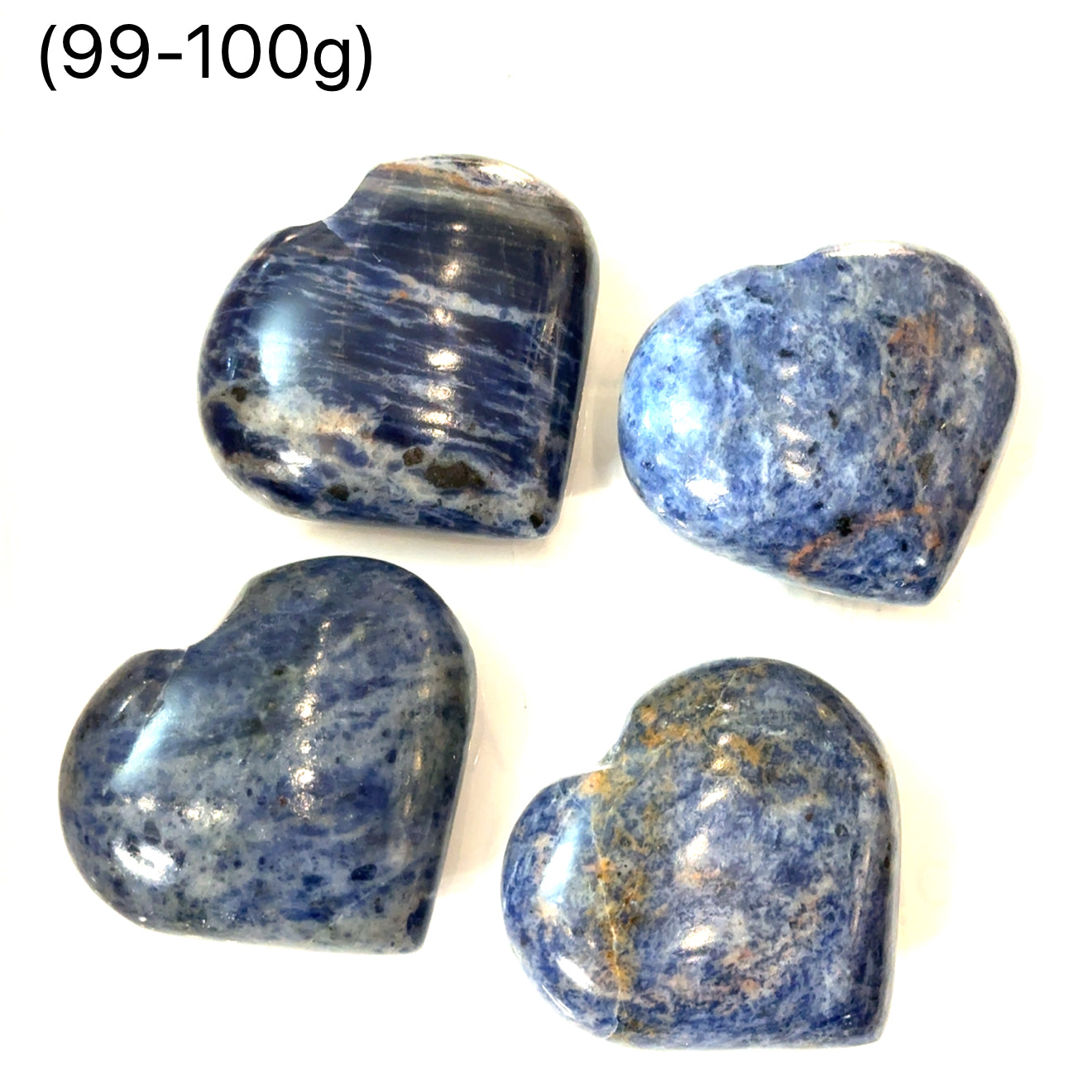 Sodalite  gemstone Hearts