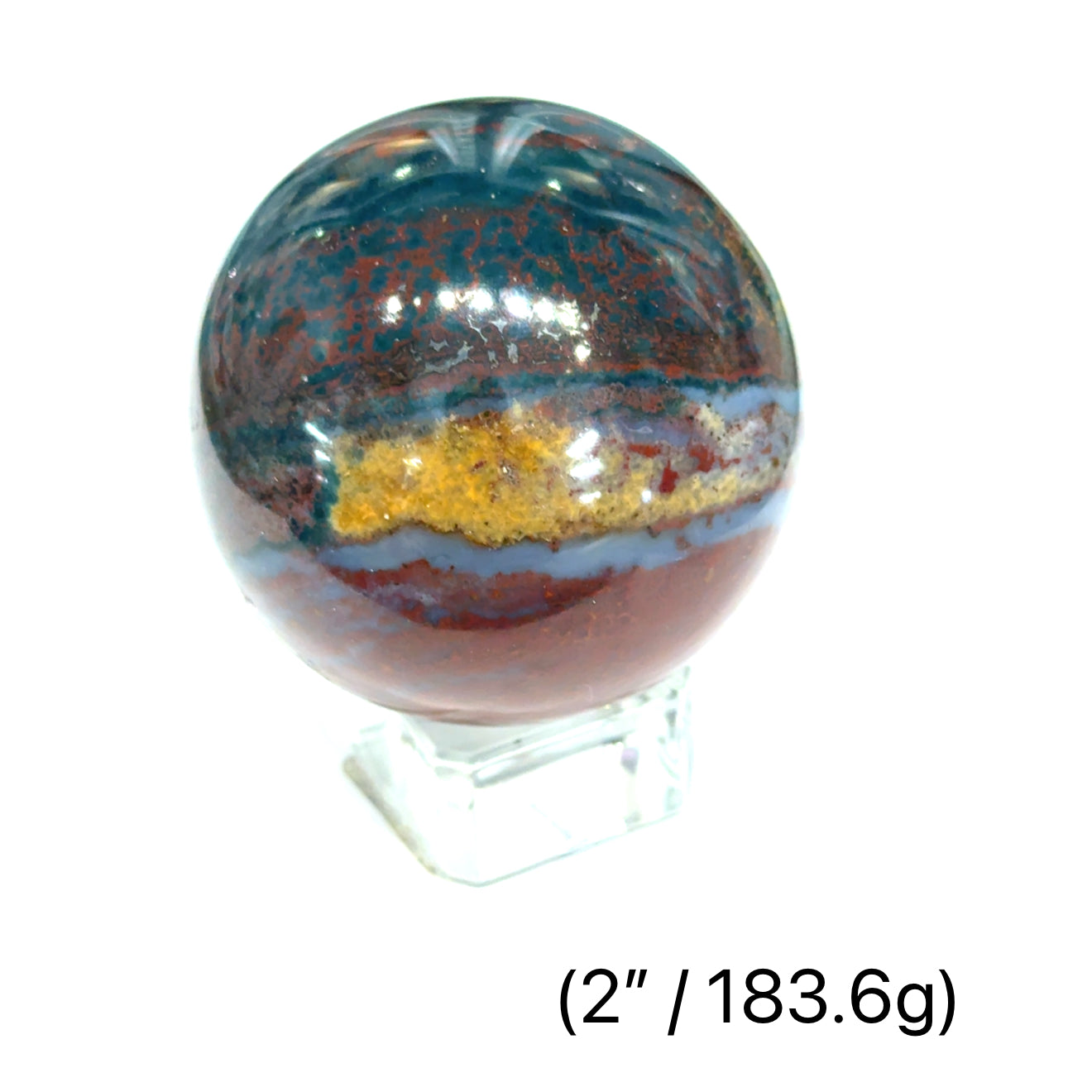 Bloodstone Gemstone Sphere