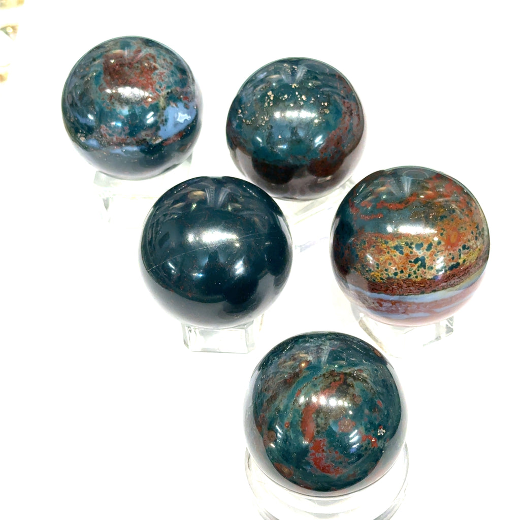 Bloodstone Gemstone Sphere