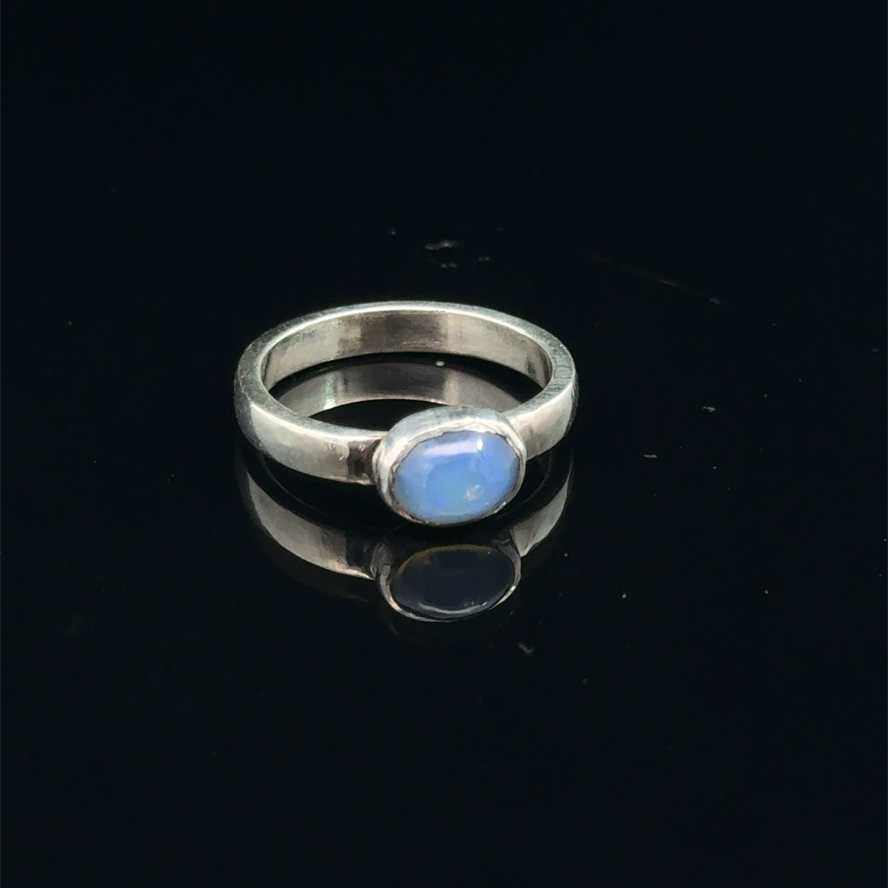 Welo Opal Gemstone Ring – Size 6.75 | One-of-a-Kind, Reiki Infused, Moon Charged | Hidden Jewel of the South End
