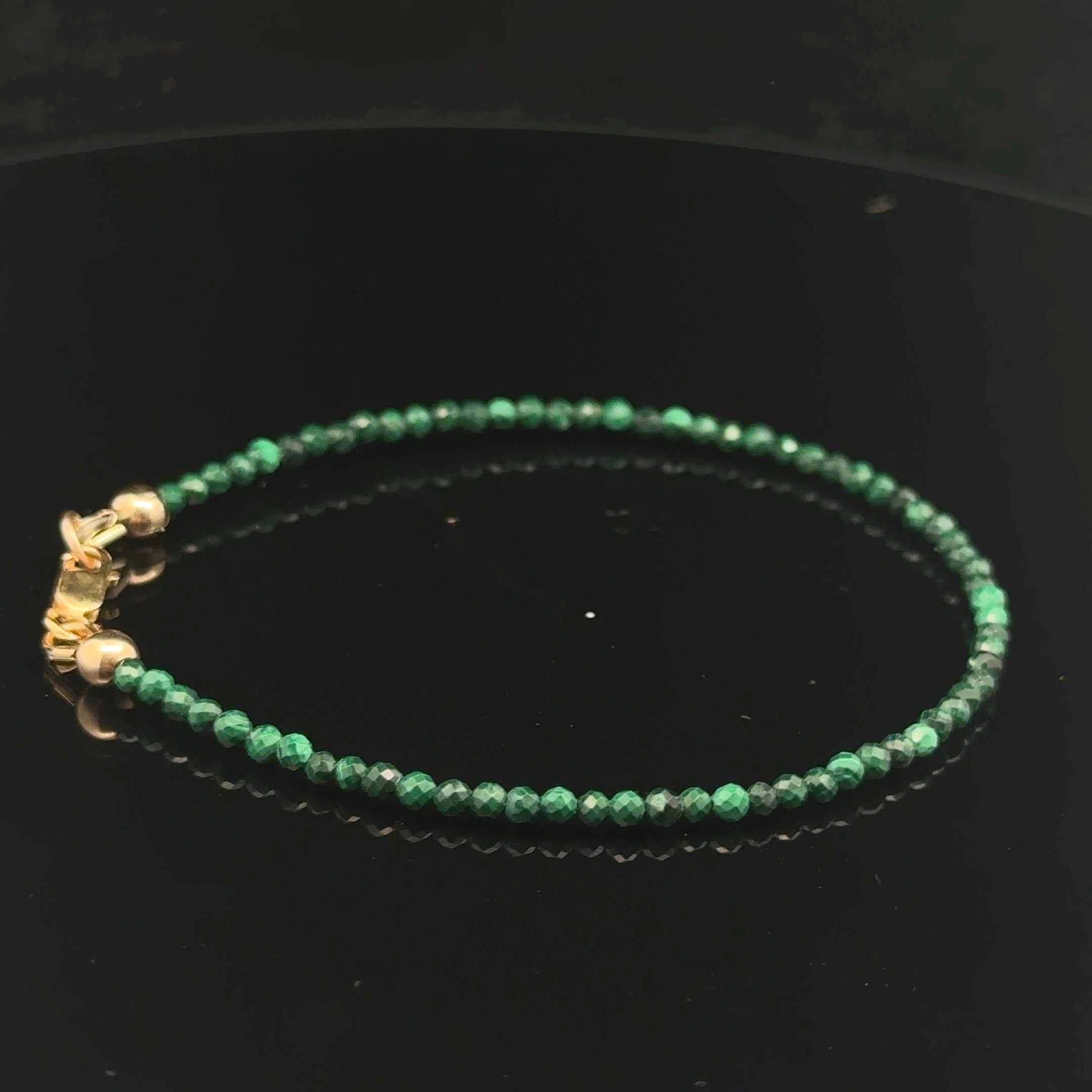 Malachite Beaded Gemstone Bracelet