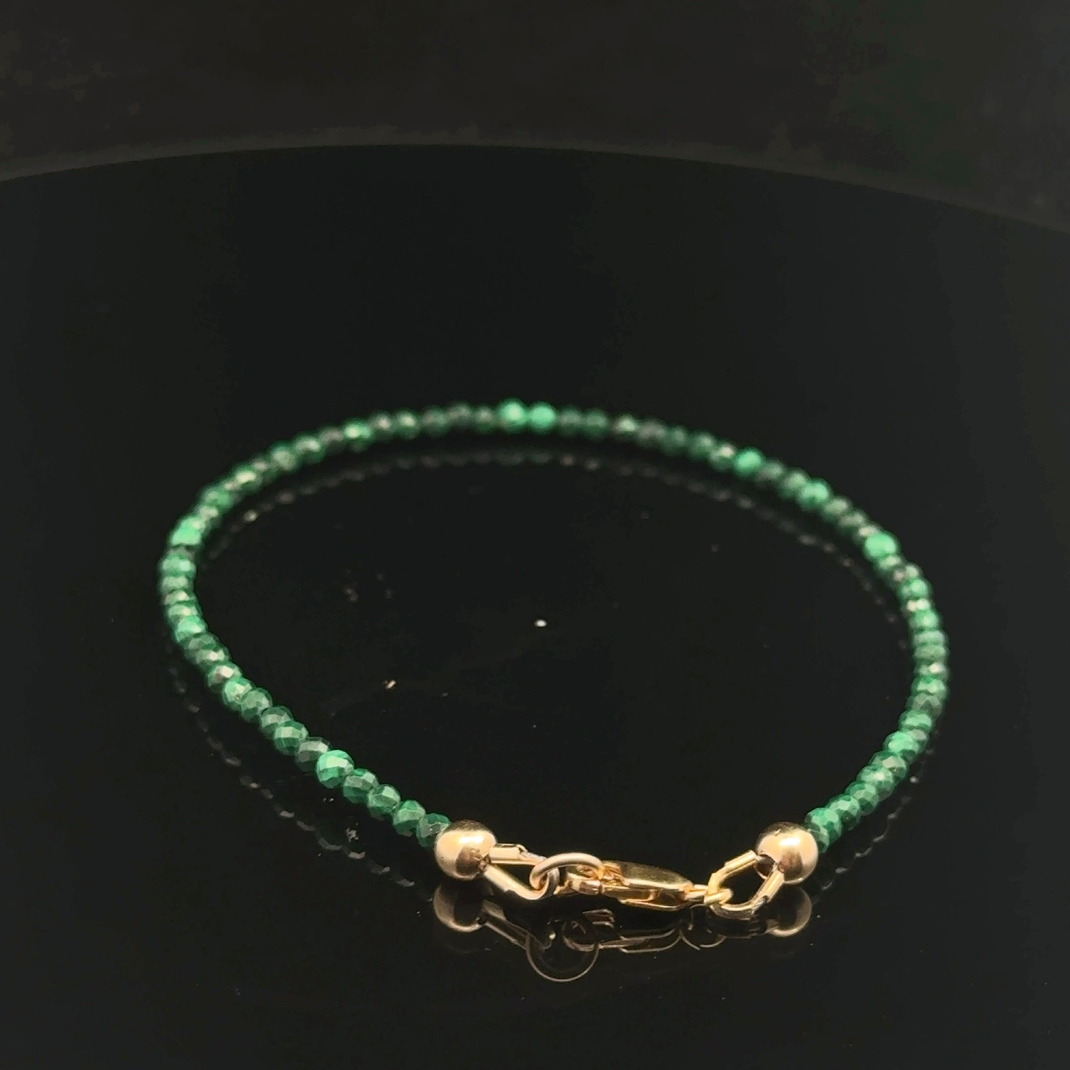 Malachite Beaded Gemstone Bracelet