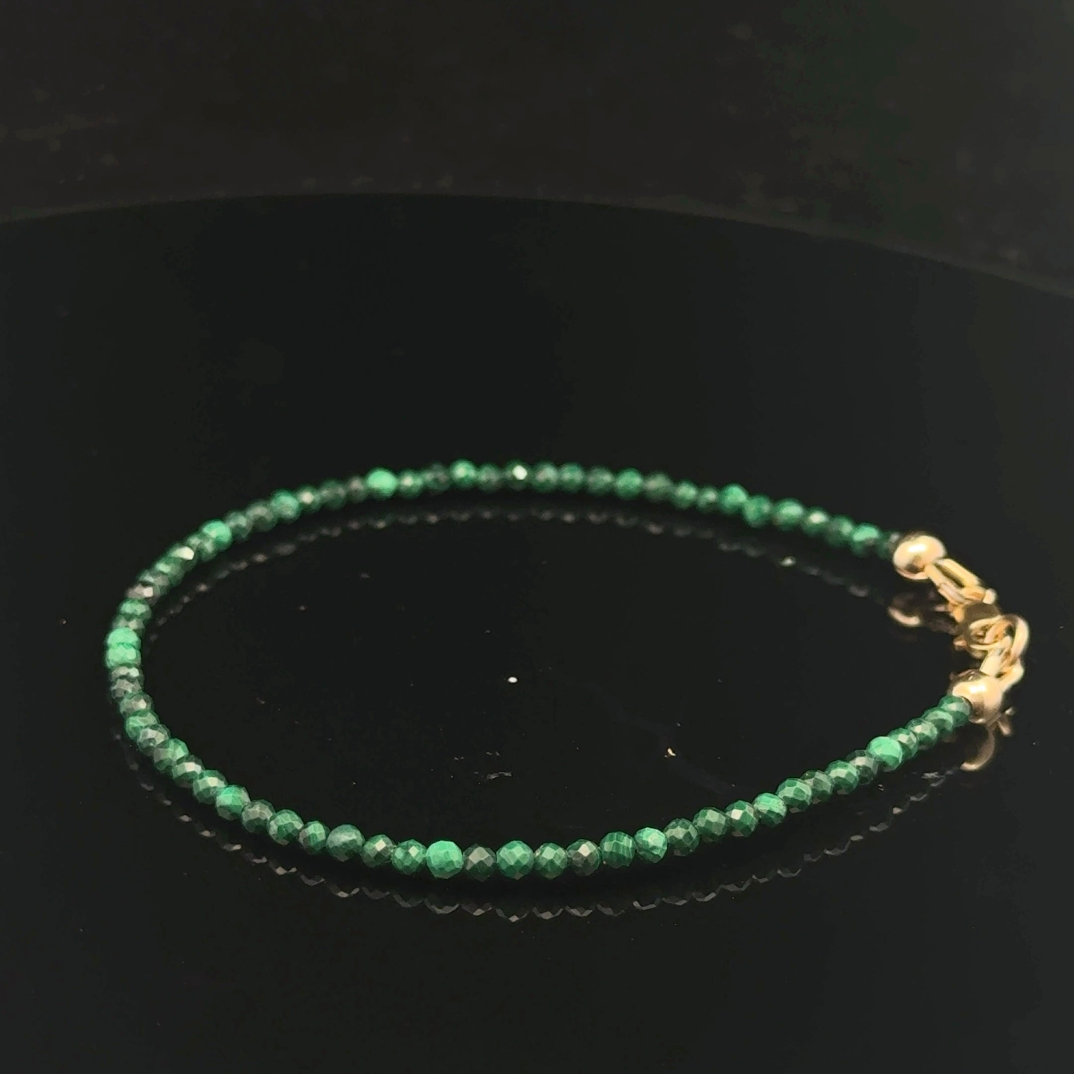 Malachite Beaded Gemstone Bracelet