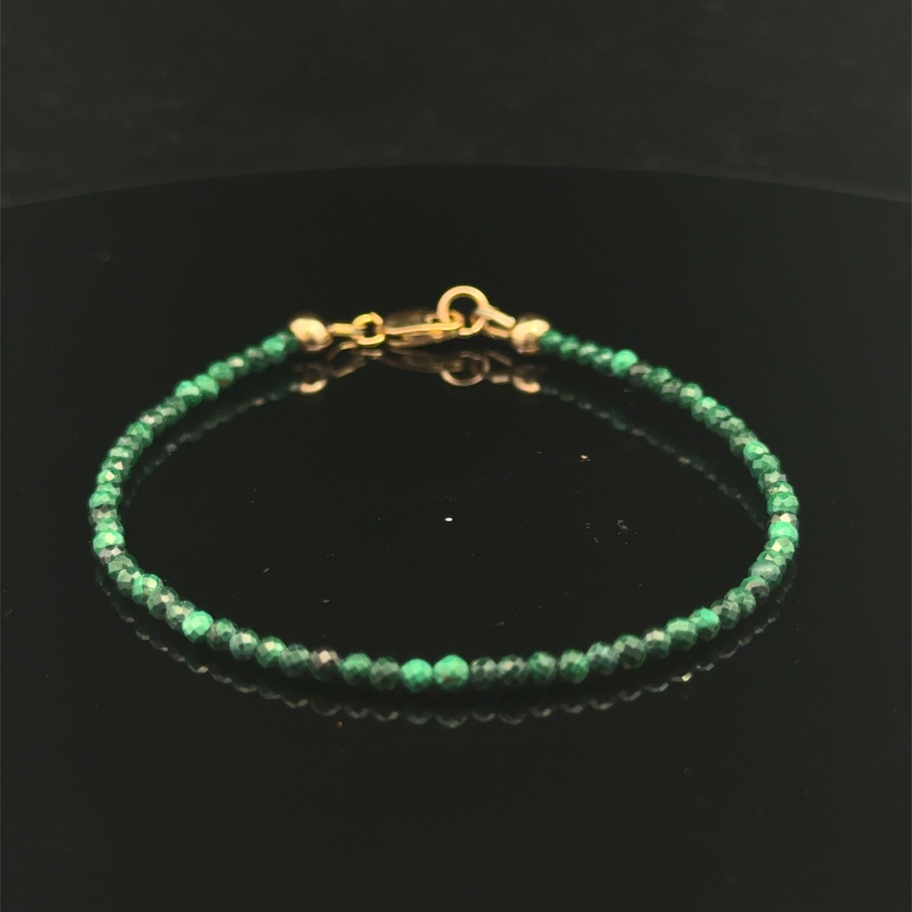 Malachite Beaded Gemstone Bracelet