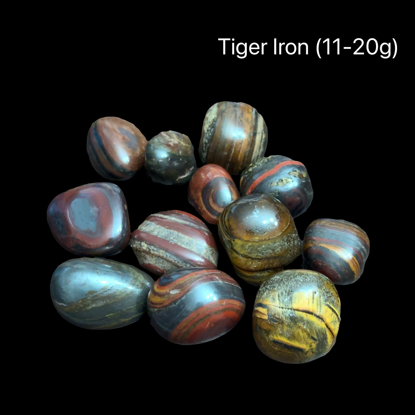 Tiger Iron Tumbled Stone | Powerful Crystal for Strength & Grounding Protection