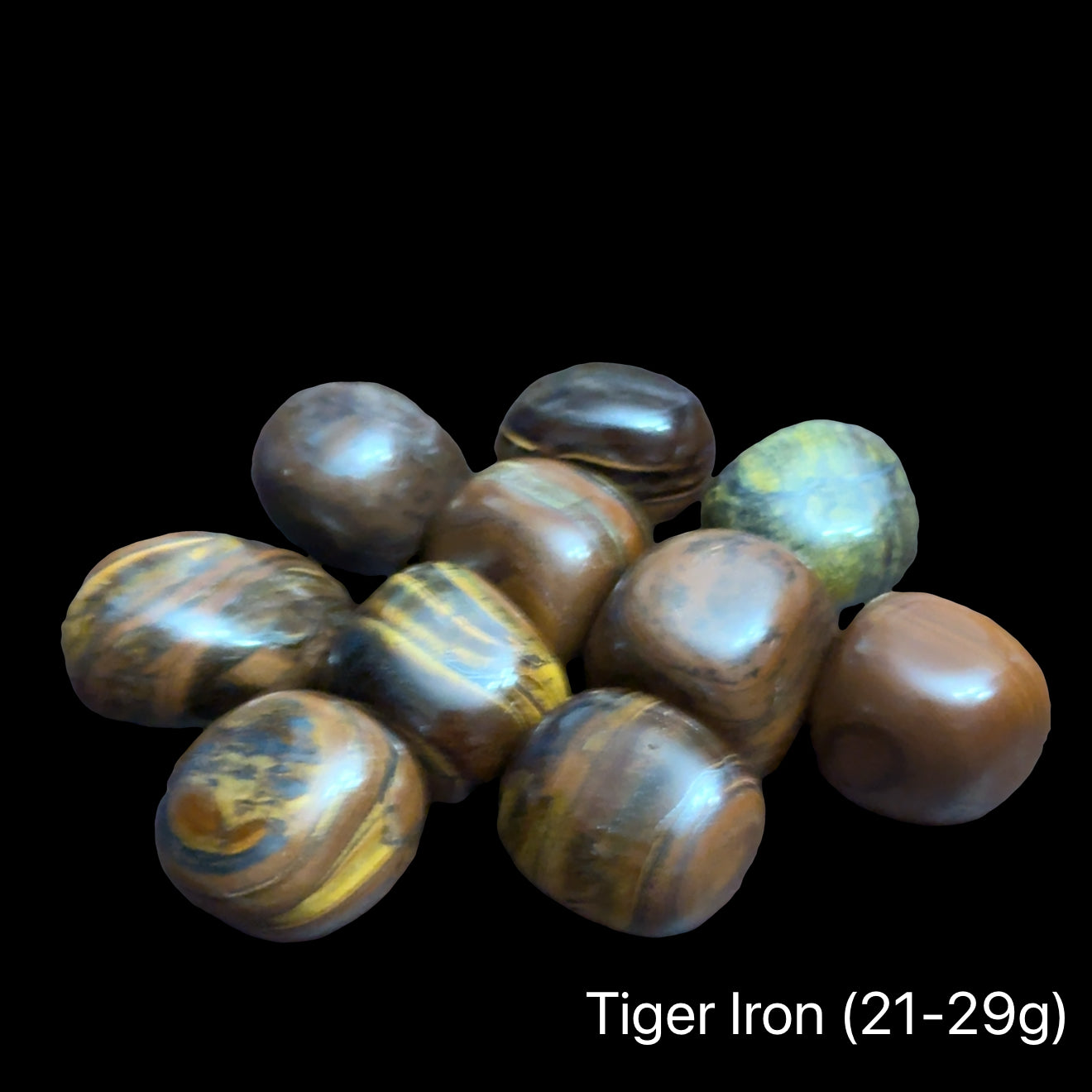 Tiger Iron Tumbled Stone | Powerful Crystal for Strength & Grounding Protection