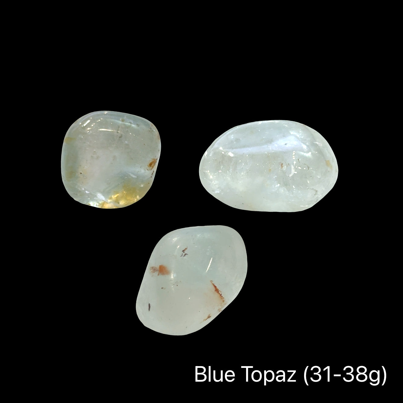 Blue Topaz Tumbled Gemstone | Crystal for Communication & Clear Thinking
