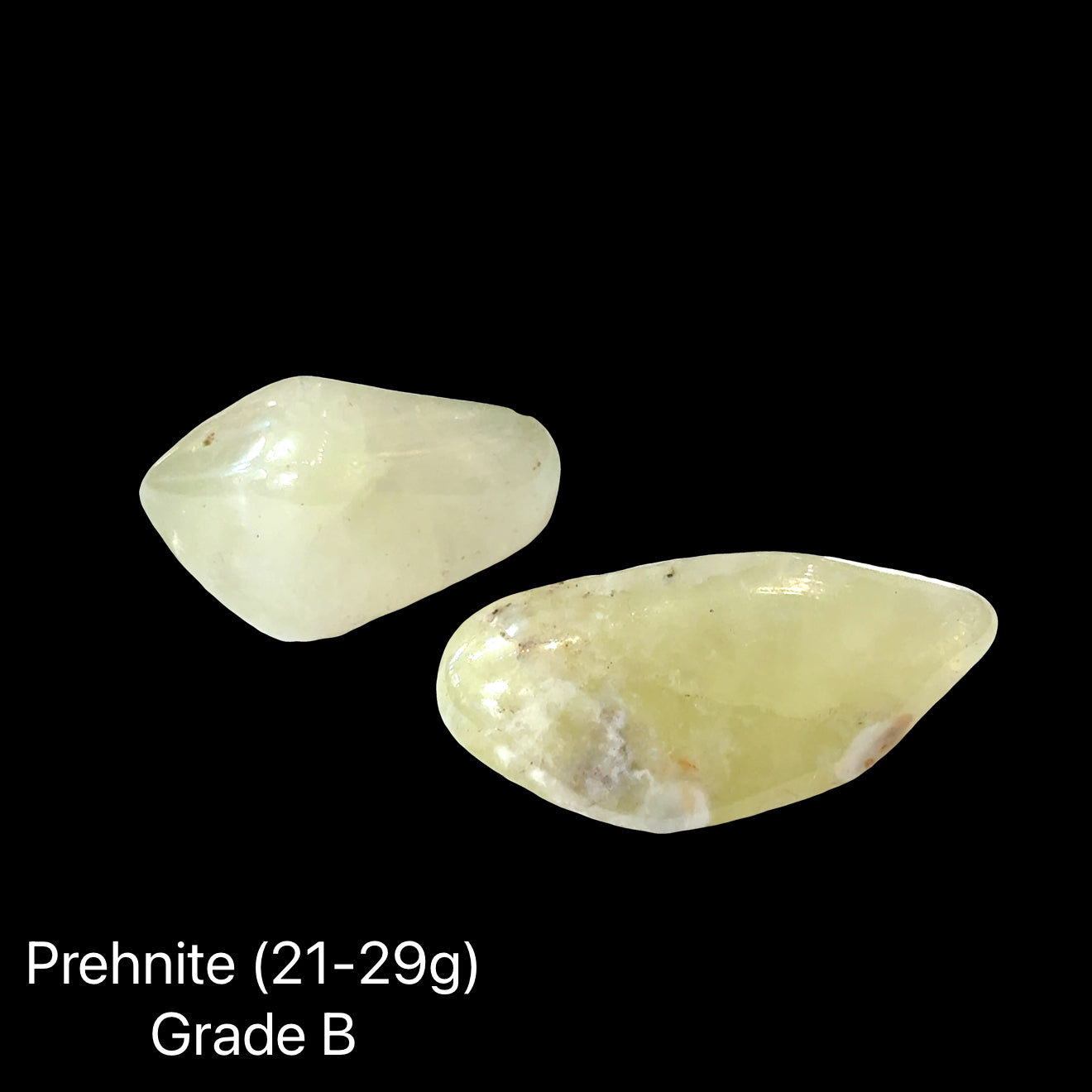 Australian Prehnite Tumbled Stones | Grade A & Grade B Options for Abundance & Intuition