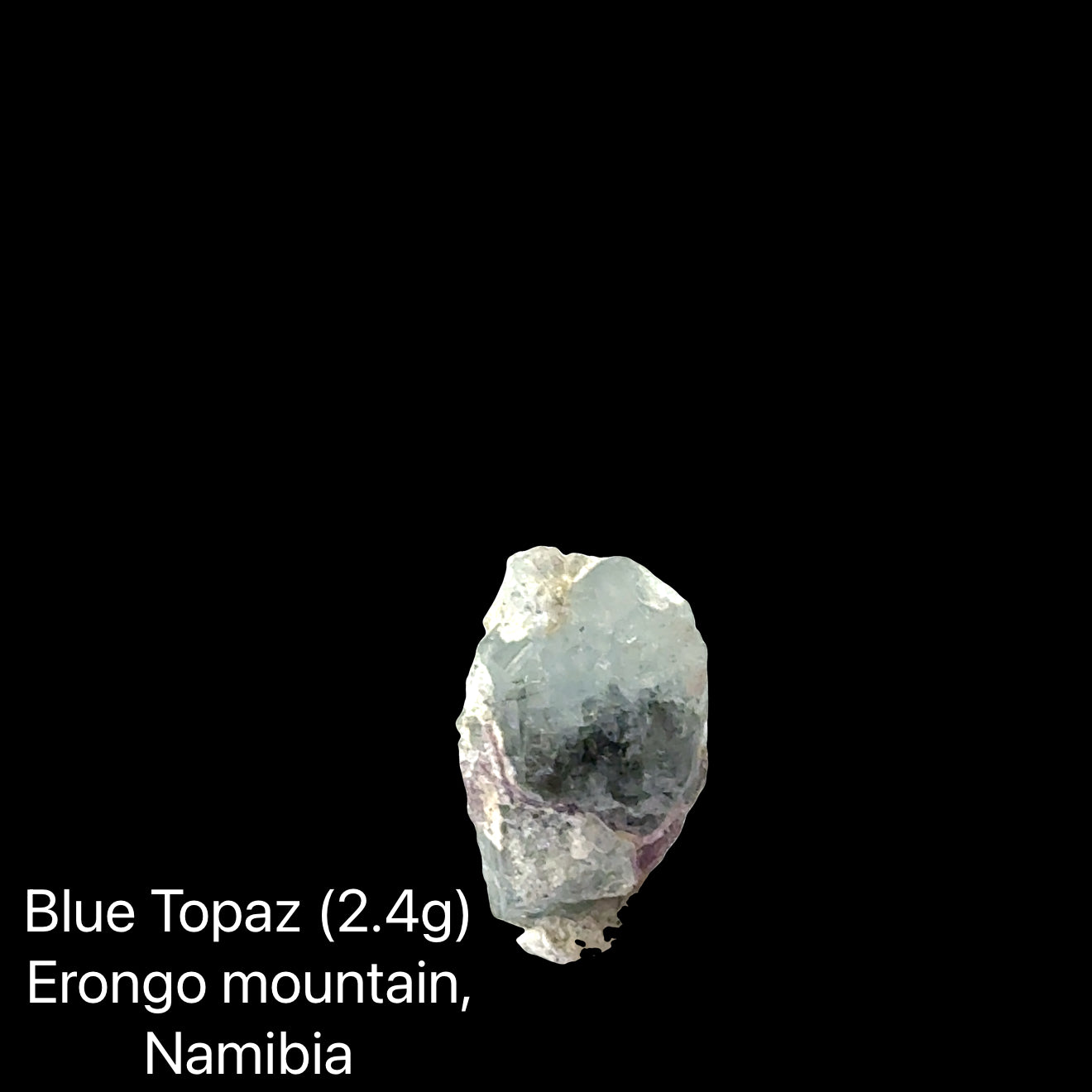 Blue Topaz Crystal Specimen in Perky Box | Erongo Mountains, Namibia | The Truth Speaker's Stone