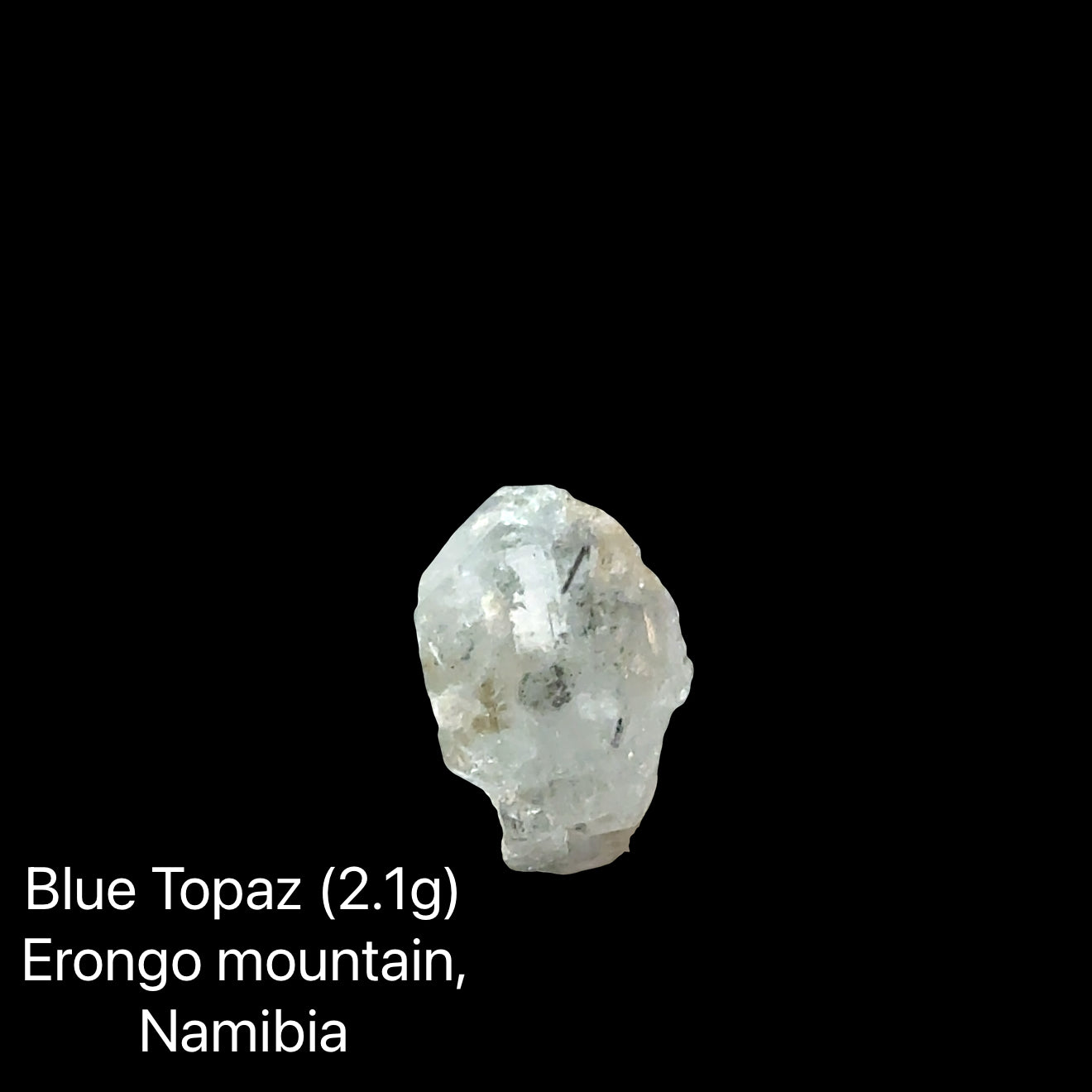 Blue Topaz Crystal Specimen in Perky Box | Erongo Mountains, Namibia | The Truth Speaker's Stone
