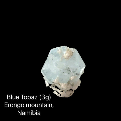 Blue Topaz Crystal Specimen in Perky Box | Erongo Mountains, Namibia | The Truth Speaker's Stone