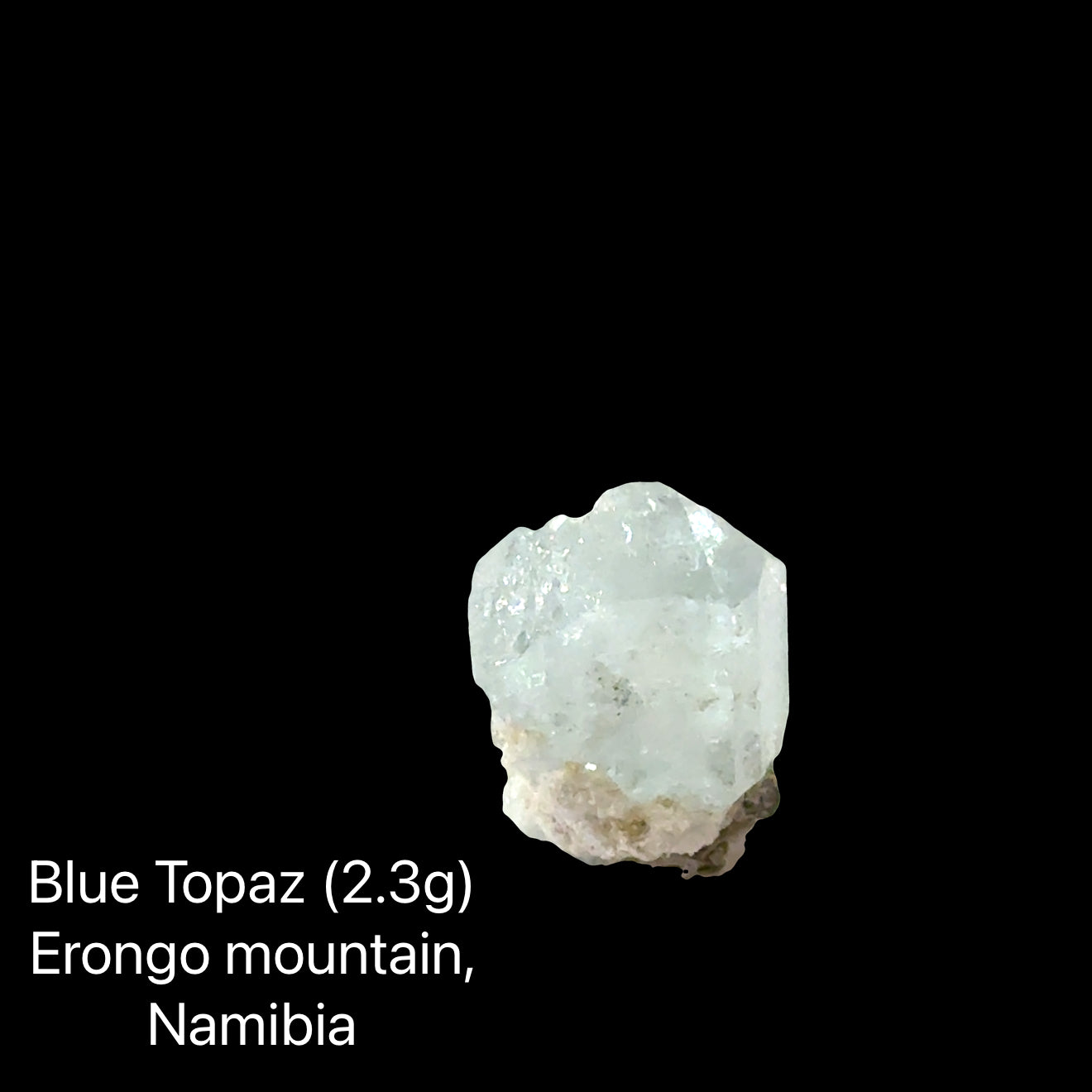 Blue Topaz Crystal Specimen in Perky Box | Erongo Mountains, Namibia | The Truth Speaker's Stone