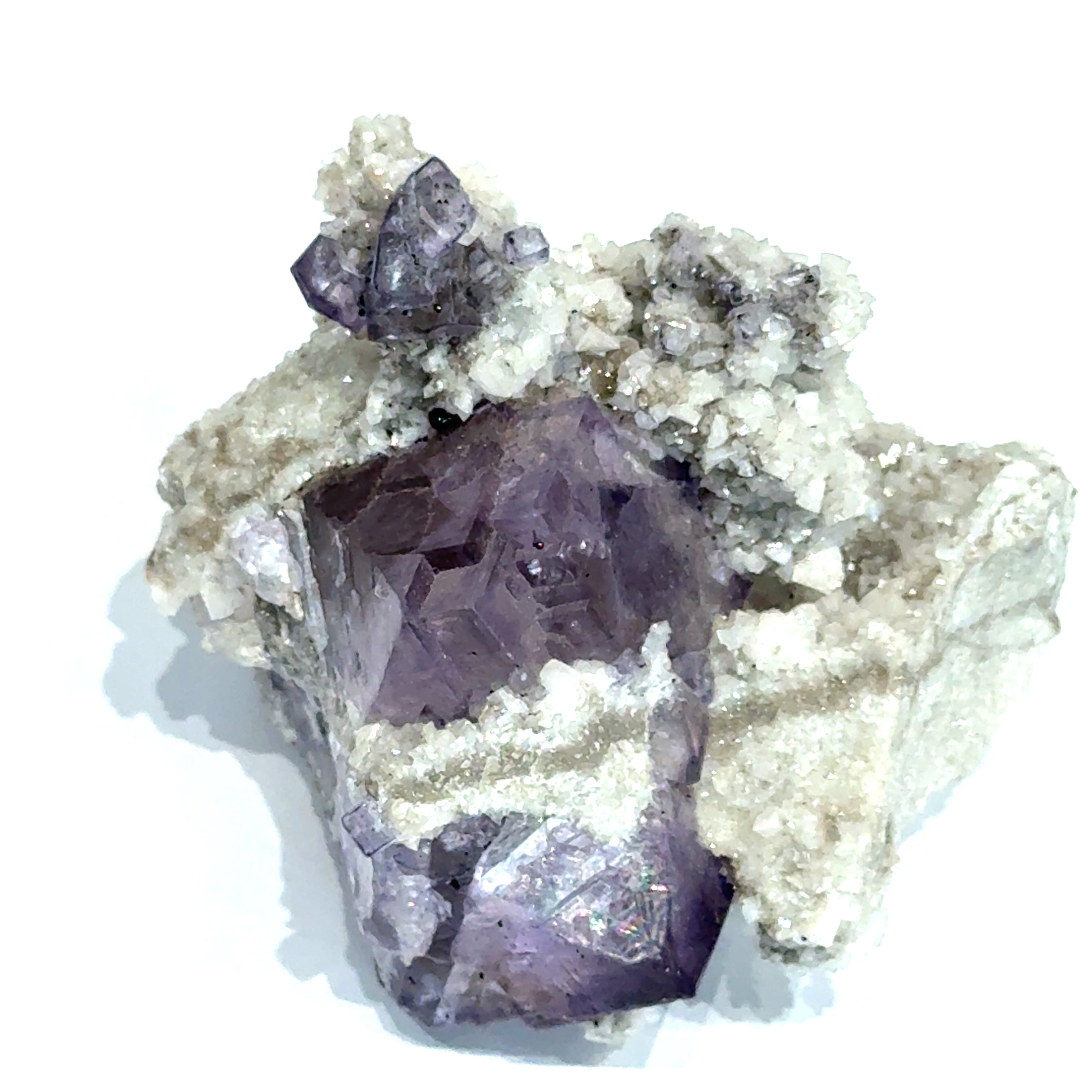 Fluorite with Sphalerite & Calcite | Elmwood Mine, Tennessee | The Genius Stone Meets Earth Magic