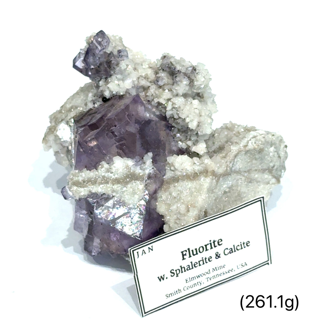 Fluorite with Sphalerite & Calcite | Elmwood Mine, Tennessee | The Genius Stone Meets Earth Magic