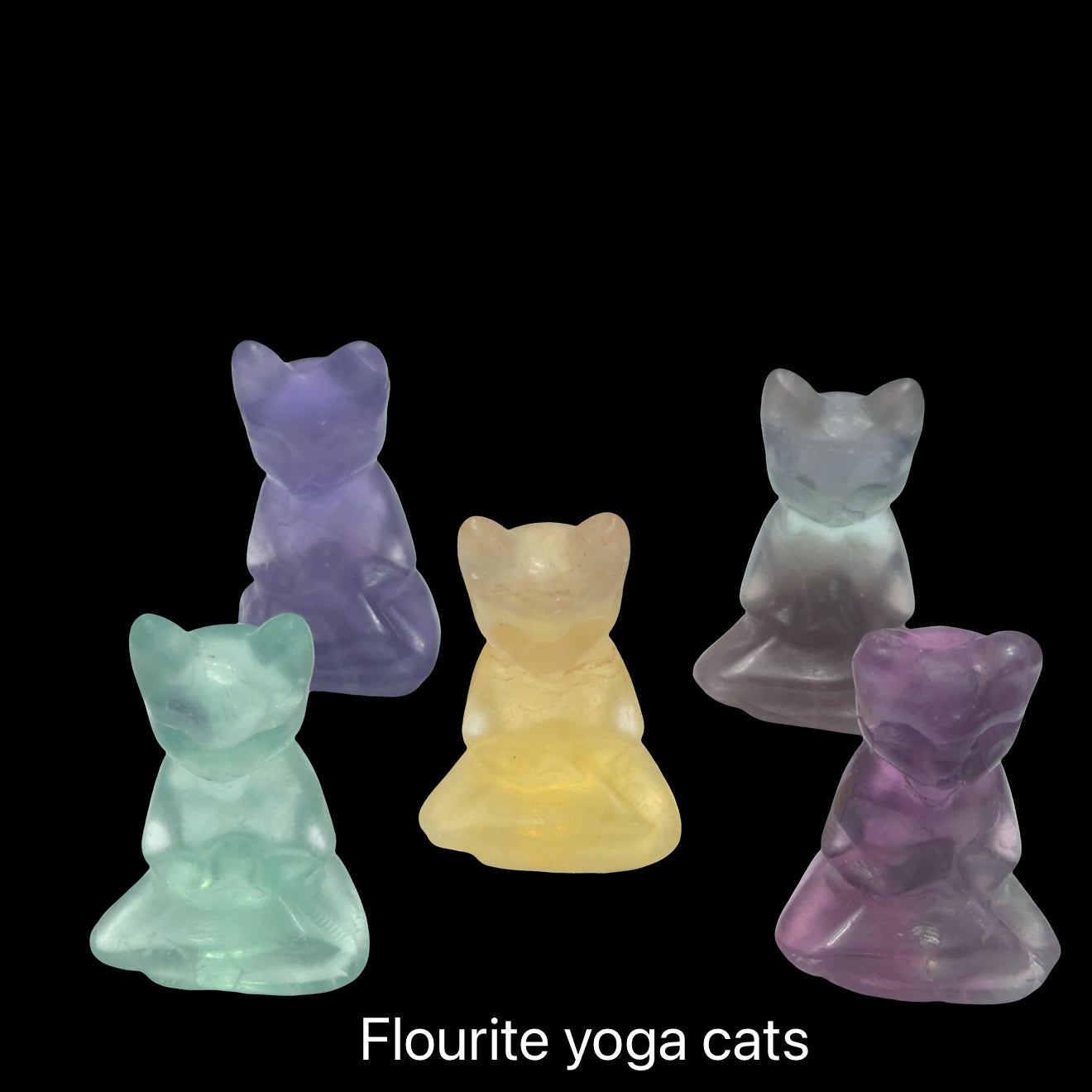 Gemstone Cat Guardian | Feline Grace Meets Crystal Medicine