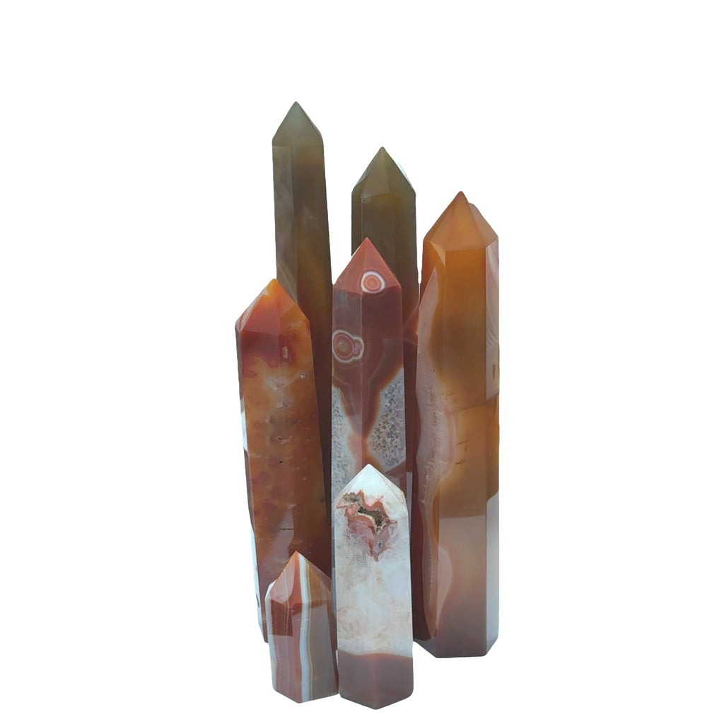 Carnelian Tower | Courage & Vitality Crystal | Ethically Sourced