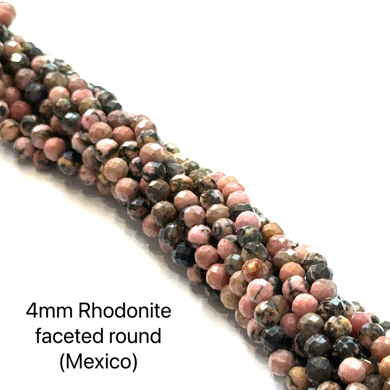 Rhodonite Gemstone Strand | Love, Forgiveness & Emotional Healing | Hidden Jewel of the South End