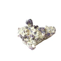 Raw Fluorite with Calcite and Pyrite Gemstone Slab