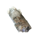 Clear Quartz Point with Calcite, Fluorite, and Pyrite Inclusions
